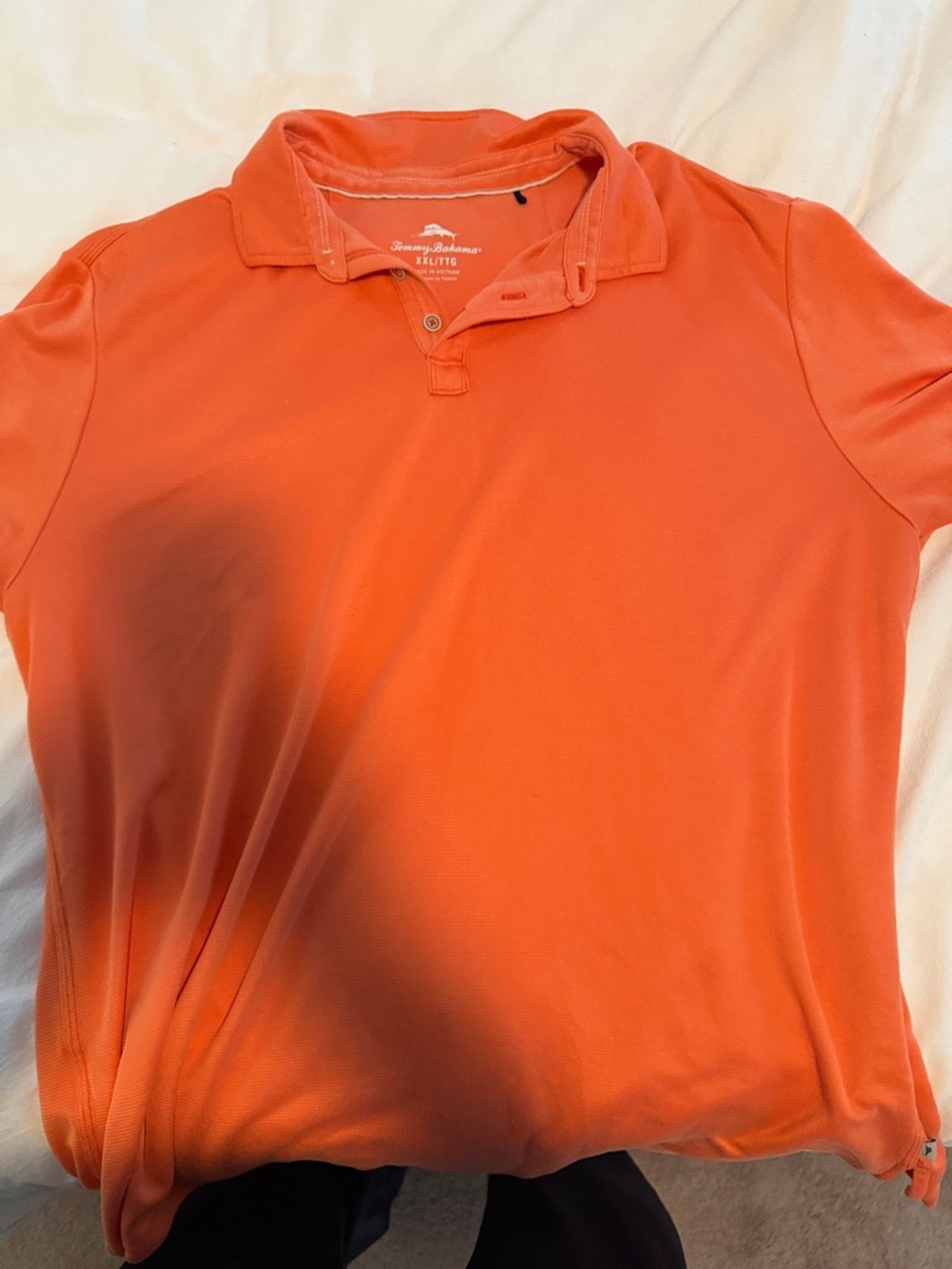 Tommy Bahama Men's Orange Polo Shirt